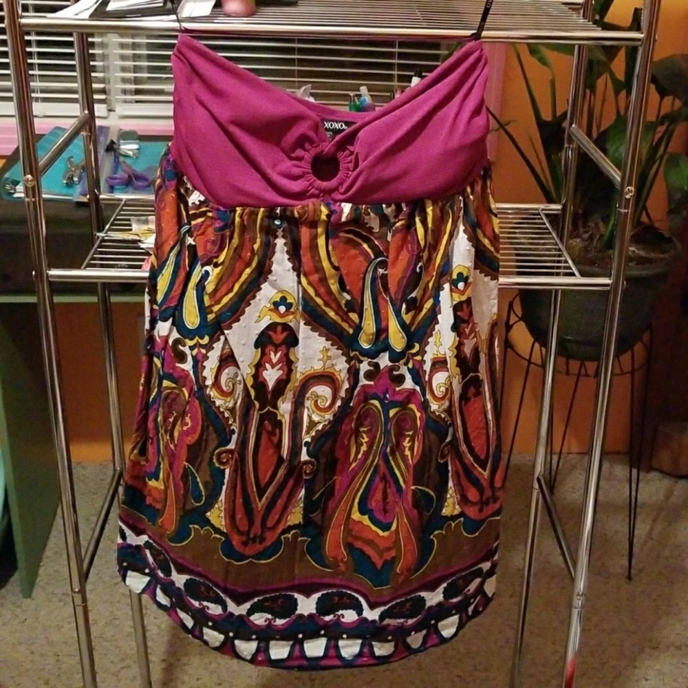 Strapless summer dress